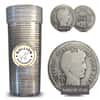 $5 Face Value Barber Dimes 90% Silver 50-Coin Roll (Circulated)