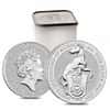 2021 Great Britain 2 oz Silver Queen's Beasts White Greyhound of Richmond Coin .9999 Fine BU