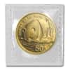 1987 S 1/2 oz Chinese Gold Panda 50 Yuan BU (Sealed)