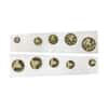 1989 P 1.9 oz Chinese Gold Panda Proof 5-Coin Set (Sealed)