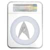 2016 1 oz Tuvalu Star Trek Delta Silver Coin NGC PF 69 Early Releases (w/Box & COA)