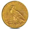 1912 $2.5 Indian Head Gold Quarter Eagle Coin NGC MS 61