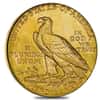 1909 D $5 Indian Head Half Eagle Gold Coin ANACS AU 53