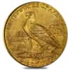 1914 $2.5 Gold Quarter Eagle Indian Head NGC AU 58
