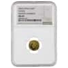 2003 1/20 oz Chinese Gold Panda 20 Yuan Frosted Bamboo NGC MS 69