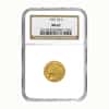 1926 $2.5 Gold Quarter Eagle Indian Head NGC MS 62
