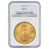 1924 $20 Gold St. Gaudens Double Eagle Coin NGC MS 62