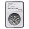 2016 2 oz Cook Islands Silver Norse Gods Frigg Ultra High Relief NGC MS 70 Antiqued w/COA