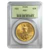 1922 $20 Gold St. Gaudens Double Eagle Coin PCGS MS 61