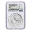 2017 1 oz Silver Year of The Rooster Australia Perth Mint NGC MS 70 Early Releases