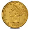 1893 $5 Liberty Head Half Eagle Gold Coin PCGS AU Details