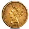 1878 $2.5 Liberty Head Quarter Eagle Gold Coin NGC AU 58