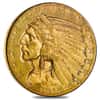 1915 $5 Gold Half Eagle Indian Head PCGS AU 55