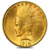 1914 S $10 Indian Head Eagle Gold Coin NGC AU 55