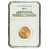 1912 Netherlands Gold 10 Guilder Wilhelmina NGC MS 63