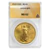 1915 S $20 Gold Saint Gaudens Double Eagle ANACS MS 62
