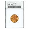 1897 $2.5 Liberty Head Quarter Eagle Gold Coin ANACS MS 60