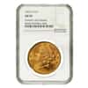 1876 S $20 Liberty Head Gold Double Eagle Coin NGC AU 50
