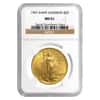 1907 $20 Gold Saint Gaudens Double Eagle Coin NGC MS 61