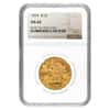 1894 $10 Liberty Head Gold Eagle Coin NGC MS 62