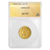 1909 D $5 Indian Head Half Eagle Gold Coin ANACS AU 53