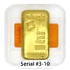 Serial #3-10 - 10 oz Gold Bar Valcambi Suisse .9999 Fine (Cast, w/Assay)