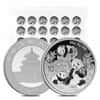 Sheet of 30 - 2025 30 Gram Chinese Silver Panda 10 Yuan BU