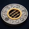 2022 Tuvalu 2 oz Games Through The Ages Antiqued Silver Coin .9999 Fine (w/Box & COA)