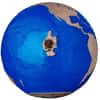 2022 3 oz Silver Rose Gold Plating Blue Marble Endangered - Meteorite Spherical Coin Barbados .999 Fine (w/Box & COA)