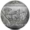 2022 1 Kilo Silver Big Five - Rhinoceros Spherical Coin Djibouti .999 Fine (w/Box & COA)