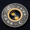 2021 Tuvalu 2 oz Antiqued Silver Hourglass Coin .9999 Fine (w/Box & COA)