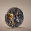 2022 Cook Islands 3 oz Silver Steampunk Nautilus Coin Antiqued .999 Fine (w/Box & COA)