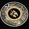 2022 2 oz Jingle Bell Antiqued Silver Coin Australian Perth Mint (w/Box & COA)
