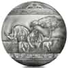 2022 1 Kilo Silver Big Five - Rhinoceros Spherical Coin Djibouti .999 Fine (w/Box & COA)