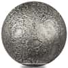 2023 3 oz Silver Moon Spherical Coin Barbados .999 Fine (w/Box & COA)