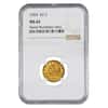1904 $2.5 Gold Quarter Eagle Liberty Head NGC MS 62