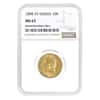 1898 AT Russia 10 Roubles Nicholas II Gold Coin NGC MS 63