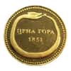 1851 2-Talira Montenegro Gold Perun Proof Coin