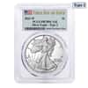 2021-W 1 oz Proof Silver American Eagle Type 2 PCGS PF 70 FDOI