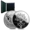 1986 Platinum 100 Francs APW .643 Statue of Liberty Proof Coin (W/Box&COA)