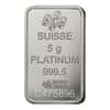 Box of 25 - 5 Gram PAMP Suisse Lady Fortuna Platinum Bar .9995 Fine (in Assay)