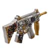 1 oz Dia de los Muertos Gun Shaped&nbsp; Silver .999 Fine Antiqued Finish