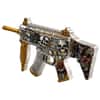 5 oz Dia de los Muertos Gun Shaped&nbsp; Silver .999 Fine Antiqued Finish