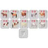 2014 10 oz Colorized Silver Lunar Horse 10-Coin Set Perth Mint