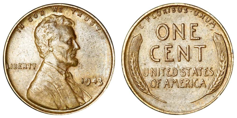 1943 Bronze Lincoln Wheat Penny