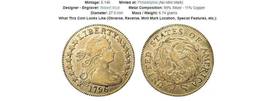 1796 Draped Bust Quarter