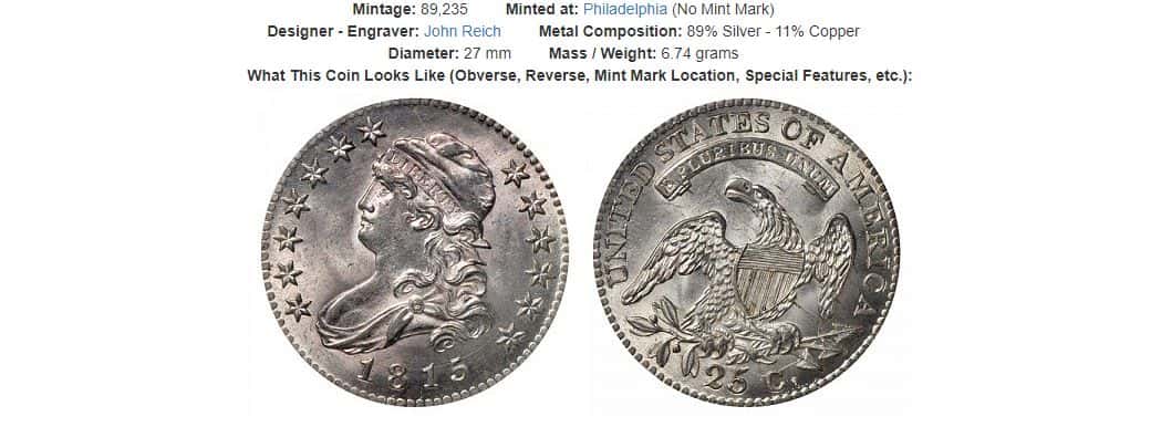 1815 Capped Bust Quarter