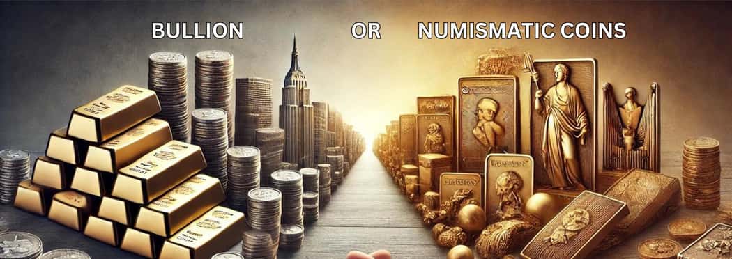 bullion or numismatic coins