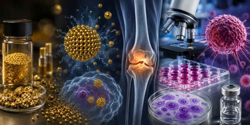 Gold Medical Uses in Arthritis, Cancer Research and Nanotech