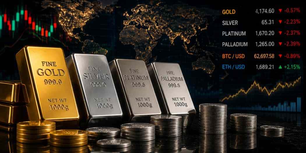 Weekly Market Report: Precious Metals & Crypto Trends — June 19, 2026